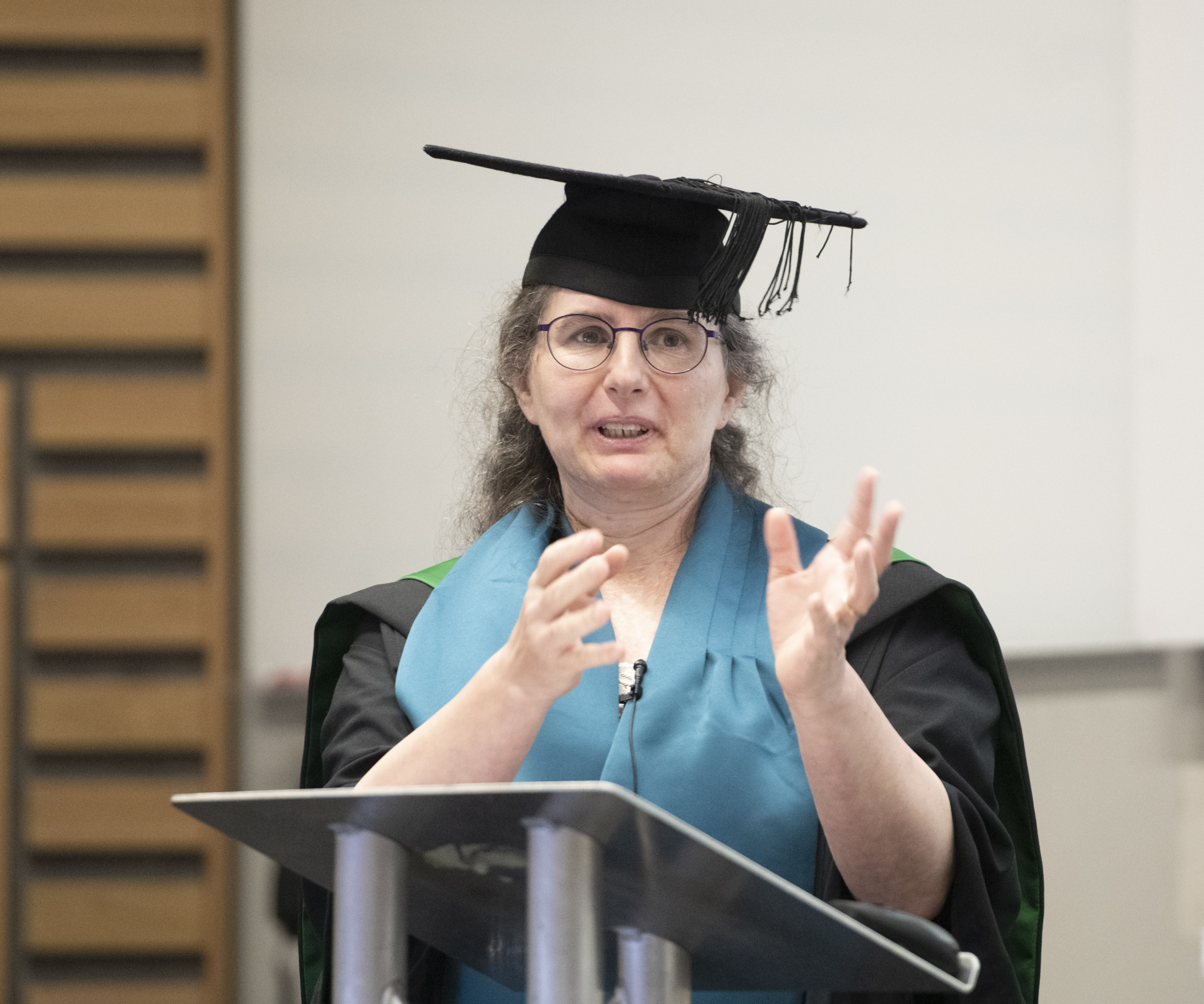 Margaret Low at her inaugural lecture