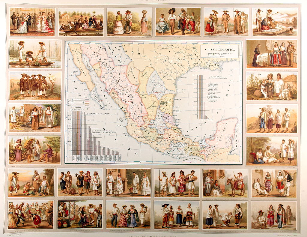 Antonio de Cubas, Map of Mexico