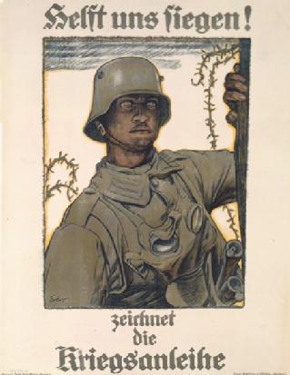 “Help us to Triumph: Buy War Bonds!”, Fritz Erler (1916)