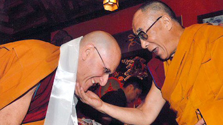 Dr Barry Kerzin with the Dalai Lama