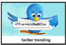 twitter #WarwickBuiltEnv
