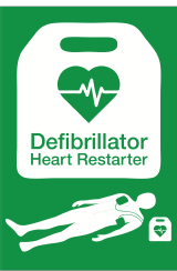 Resuscitation Council (UK) AED location sign
