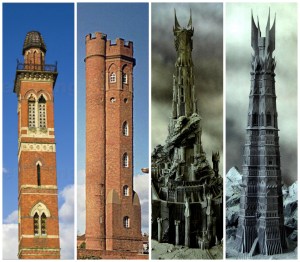 Lord of the rings towers inspiration