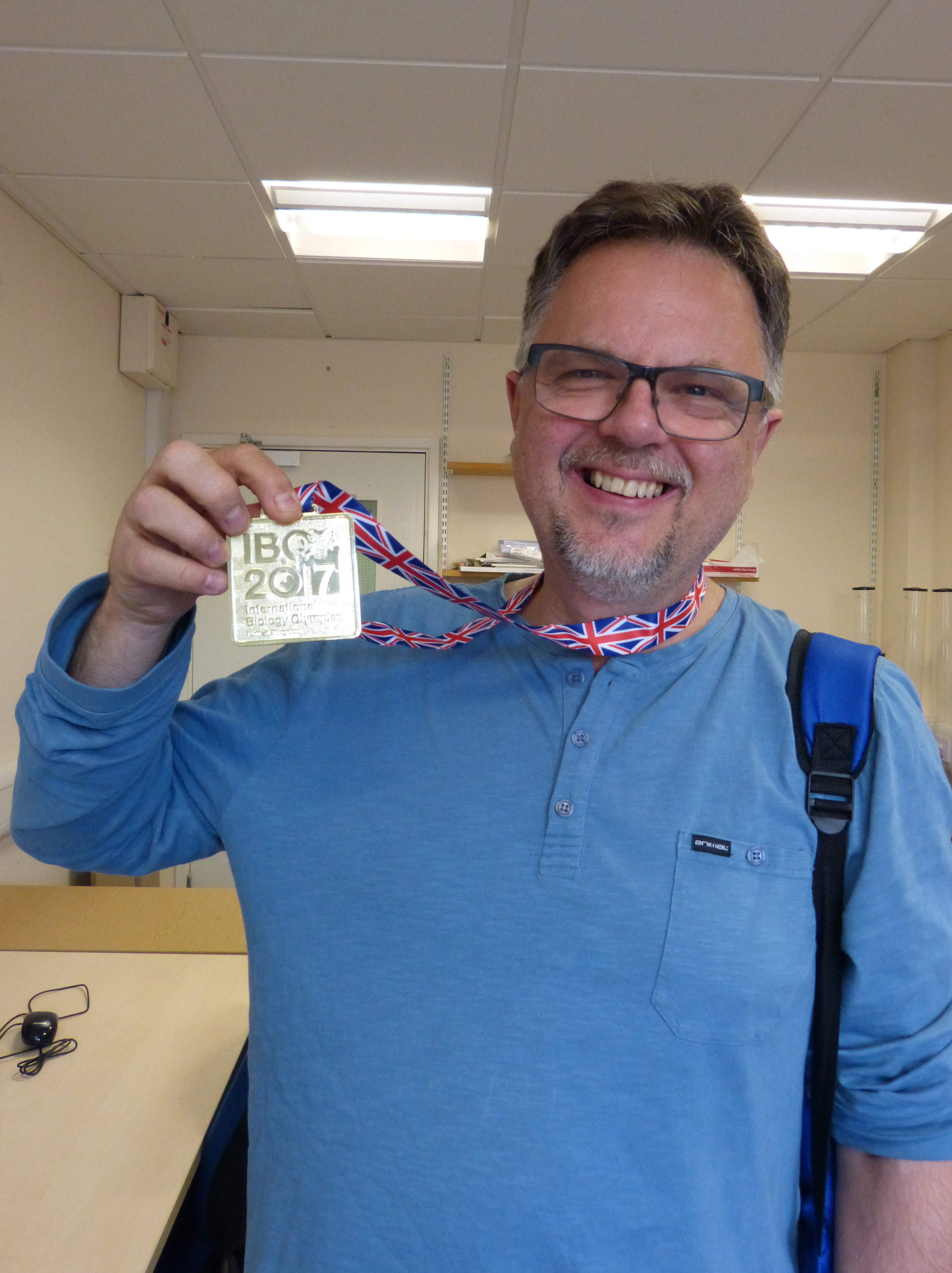 Kevin with medal