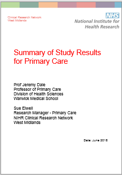 Primary Care Study Report Logo