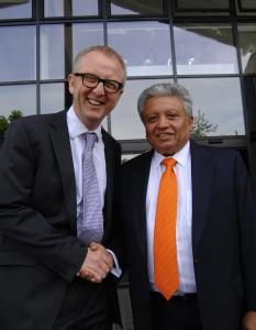 Ian Austin MP, Minister for the West Midlands, with Professor Lord Bhattacharyya