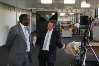 David Lammy MP hears about WMG research from David Mullins