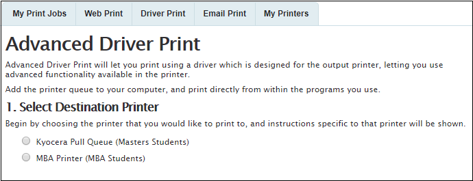 Printer Choice