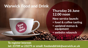 Food and drink promotional screen