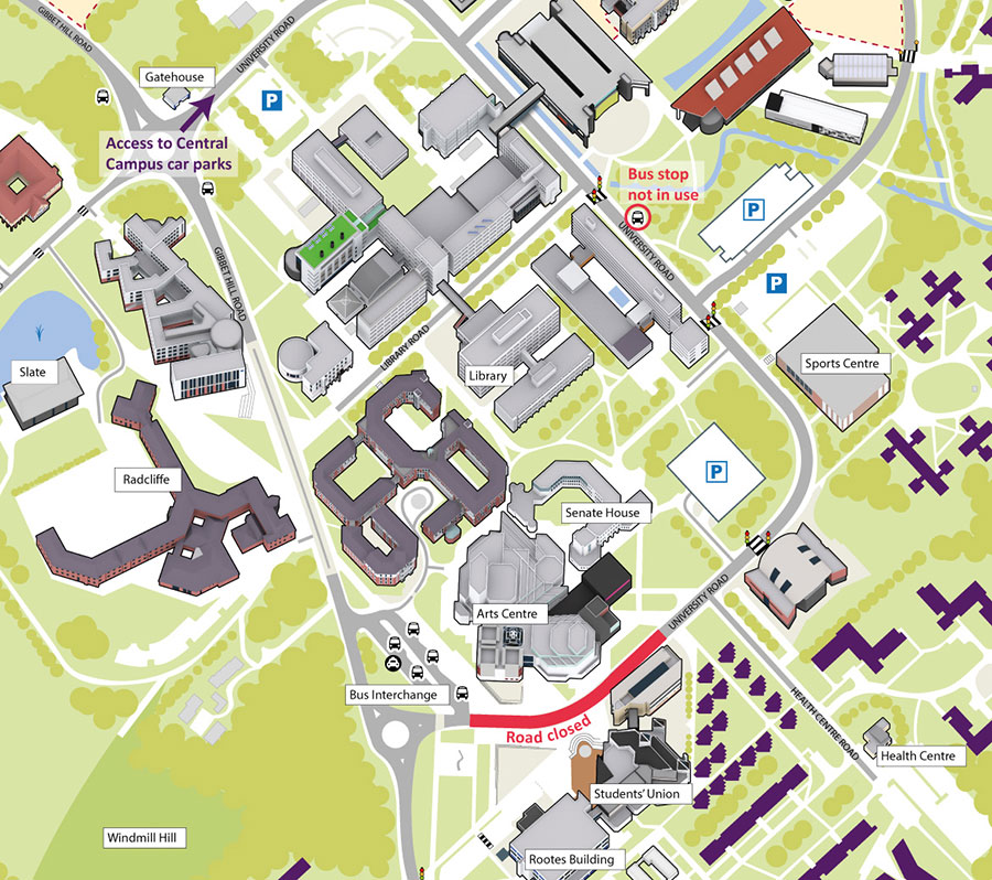 Graducation campus travel map