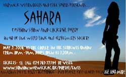 Sahara publicity poster