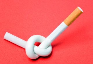 Cigarette in a knot