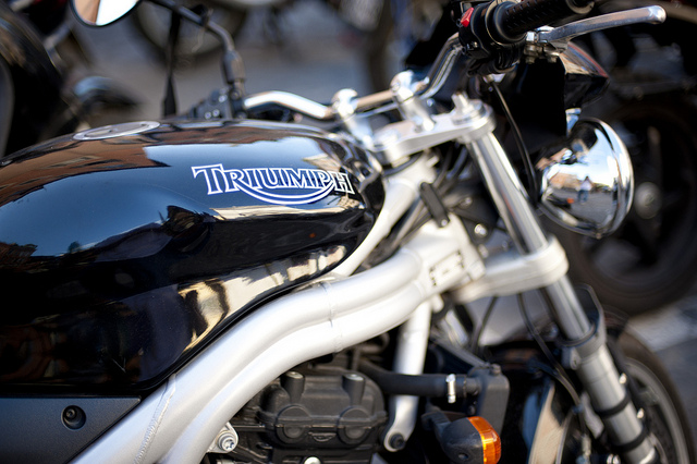Triumph motorbike