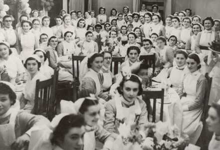 Nurses Christmas party at the Coventry and Warwickshire Hospital 1938