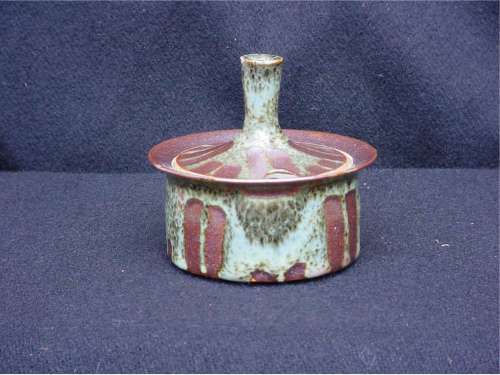 Lidded Pot with Extended Knob by Glyn Hugo