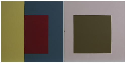 Painting No.3 (Woburn) (Diptych) by Jean Spencer