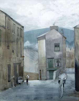 Scene In Settle, Yorkshire by Mary Hoad