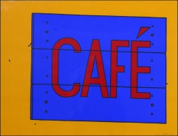 Cafe Sign by Patrick Caulfield