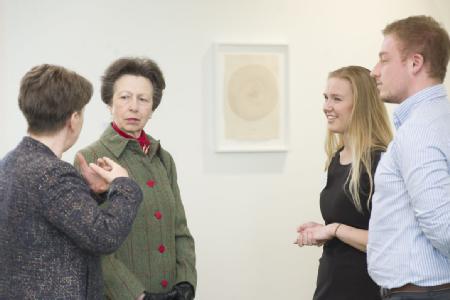  The Princess Royal officially opens University of Warwick’s new teaching building and is introduced to Student Union Societies Officer Marissa Beatty and Student Union Officer Ted Crowson by Prof Christine Ennew CBE, Provost University of Warwick