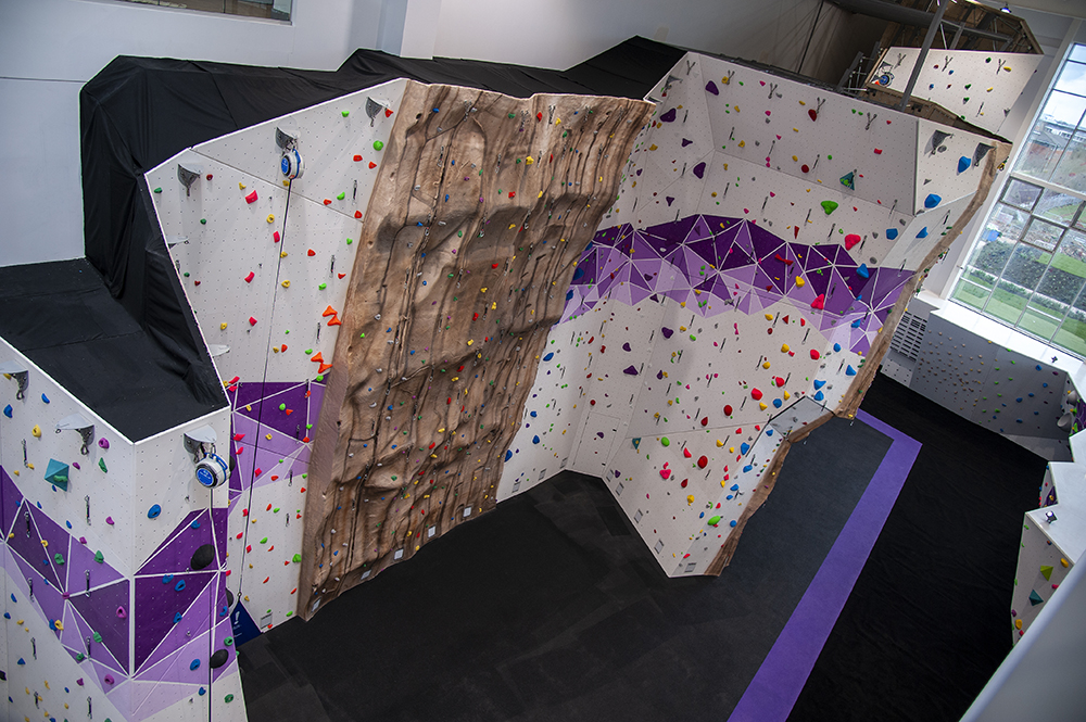 Sport and Wellness hub climbing wall