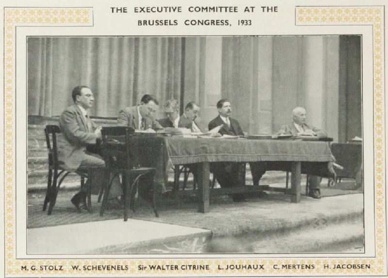 IFTU Executive Committee in 1933