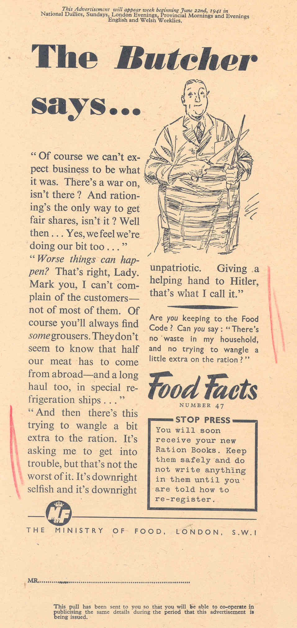 'Food Facts', 1941