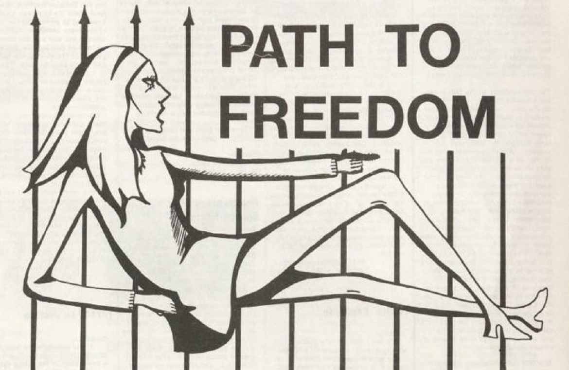 Illustration: 'Path to freedom'