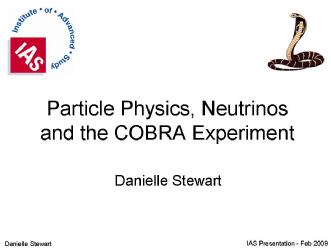 Neutrinos and the COBRA Experiment